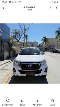 TOYOTA HILUX 2.7 SRV 4X4 CD 16V FLEX 4P AUTOMÁTICO TOYOTA HILUX 2.7 SRV 4X4 CD 16V FLEX 4P AUTOMÁTICO